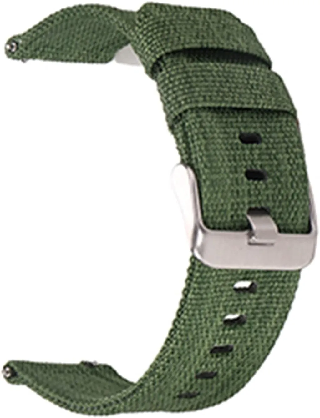 Strap /24Mm/Green-S (24 mm Green) Nylon Watch Strap Quick Release Strap cryptic 18Mm 20Mm 22Mm 24Mm Breathable Woven Nylon Watch Band Lightweight Canvas Watchband 
