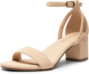 Strap Block Heels Party Dress superior marshland identification march Wedding Sandals DREAM PAIRS Women's Chunky Low Heels Open Round Toe Ankle 