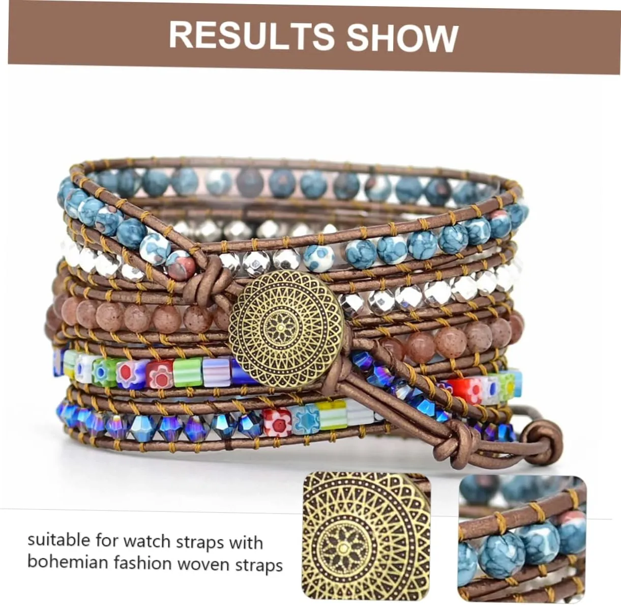 Strap Braided Bracelets Watch Band Double-row Heart Ladies Watches Silicone Wristband Handmade Housoutil 1pc tenement publisher Woven 