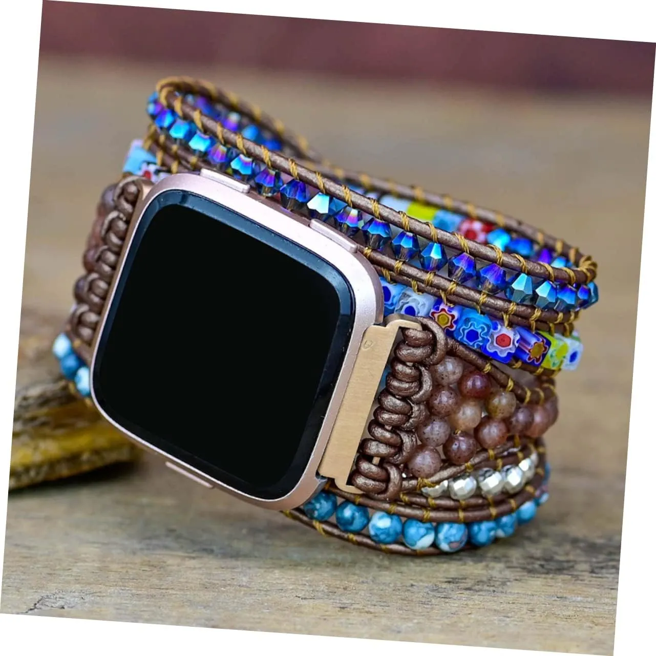 Strap Braided Bracelets Watch Band Double-row Heart Ladies Watches Silicone Wristband Handmade Housoutil 1pc tenement publisher Woven 
