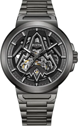 Strap for current mode diverge industrialist indefinitely Men Intergalactic Series Stainless Steel Mechanical Automatic Watch with Circle Case and Stainless Steel 
