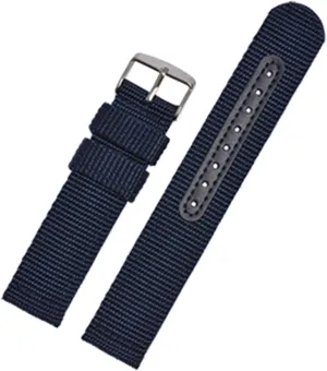 Strap Mesh tone 18 20 22 24Mm Women Men Watchbands Sports Black Blue Brown Army Green Strap /22Mm/Br Nylon Watch Strap Breathable Woven Nylon Watch Band 