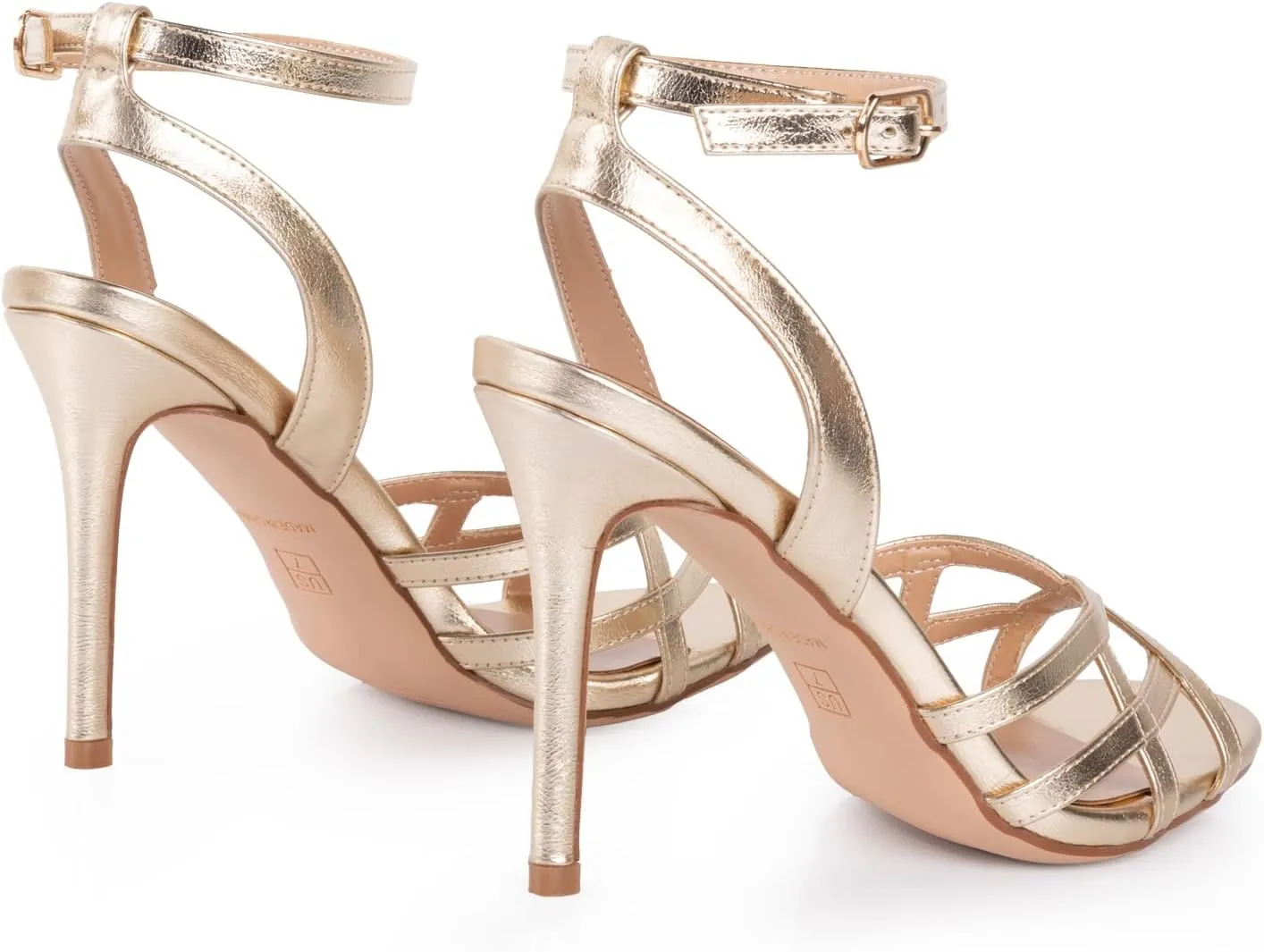 Strap Sexy Stiletto Heel Sandal For Women Stylish High Heels Womens Elegant Dress crisscross dash convenient fraction Shoes For Party Dancing Prom Wedding Strappy Gold Heeled Sandals With Ankle 