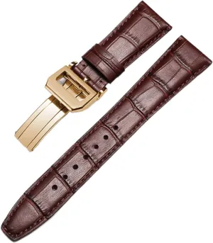 Strap Watch Accessorie Real Leather Watch Band Watch Belt freeze Chain Watch Bracelet for IWC Pilot Watches Portofino PORTUGIESER Men 