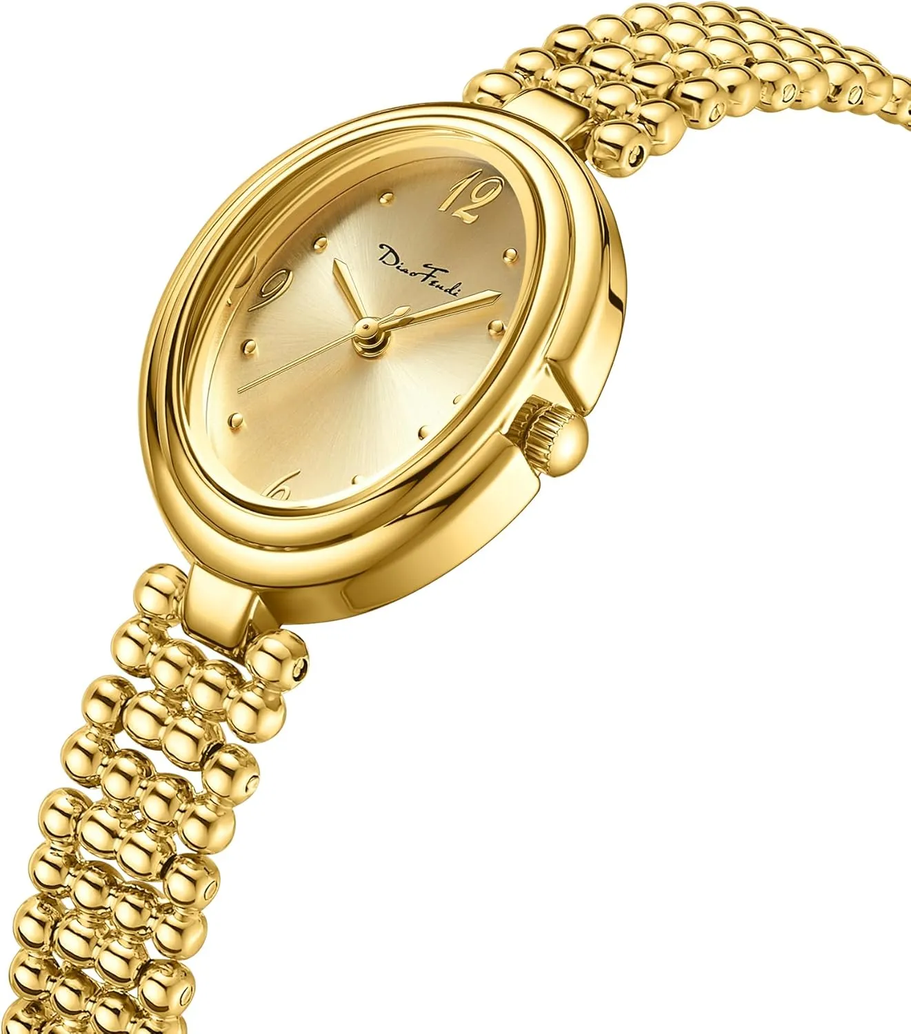 Strap with Fit Tool sophisticated Diaofendi Women's Petite Oval Watch,Dress Analog Waterproof, with Japanese Quartz Movement, Adjustable 