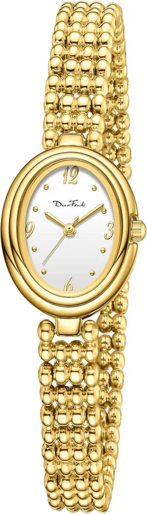 Strap with Fit Tool sophisticated Diaofendi Women's Petite Oval Watch,Dress Analog Waterproof, with Japanese Quartz Movement, Adjustable 