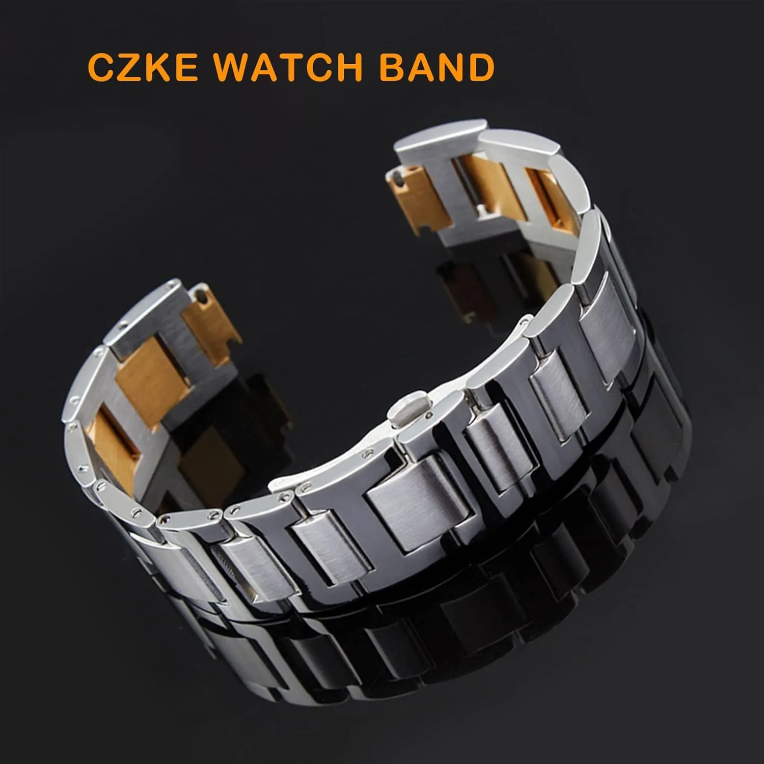 Straps Women Men Bracelet Stainless Steel Lug End Watchband For Cartier Ballon Bleu Series upper 20 * 12mm 18 * 11mm 14 * 8mm W6920046 