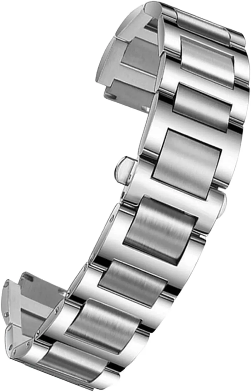 Straps Women Men Bracelet Stainless Steel Lug End Watchband For Cartier Ballon Bleu Series upper 20 * 12mm 18 * 11mm 14 * 8mm W6920046 