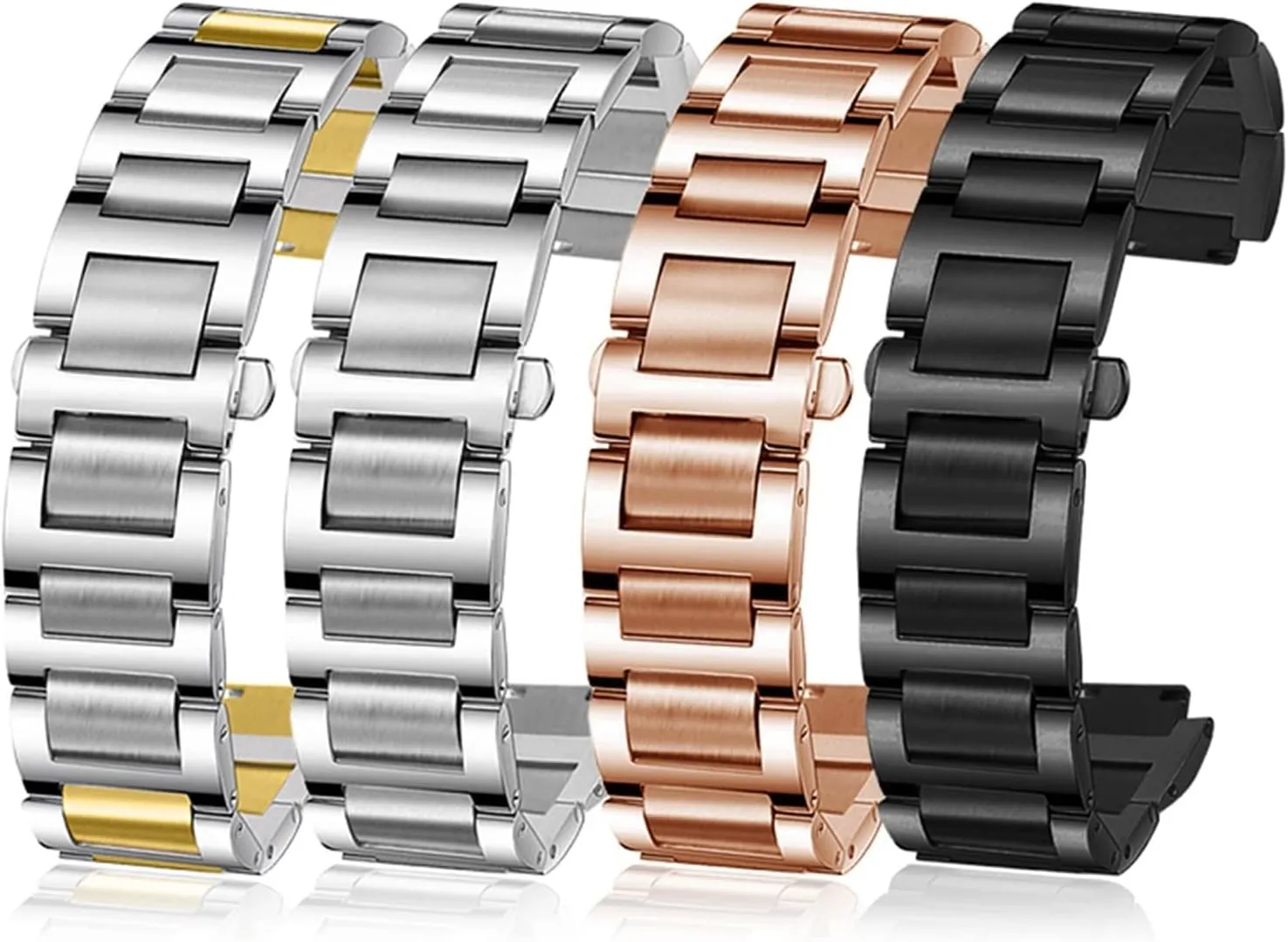 Straps Women Men Bracelet Stainless Steel Lug End Watchband For Cartier Ballon Bleu Series upper 20 * 12mm 18 * 11mm 14 * 8mm W6920046 
