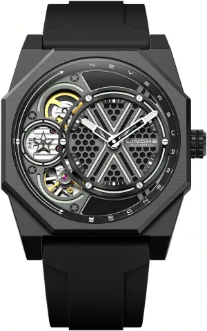 strive adamant Waterproof Luminous Men Hollow Out Wristwatch Unique Automatic Mechanical Watches Skeleton Men Business Watch Silicone Strap 