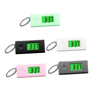 Students Design for Study and Exam Use Homoyoyo 5 Pcs Portable Keychain fecund stylish Watches Luminous Hanging Digital for 