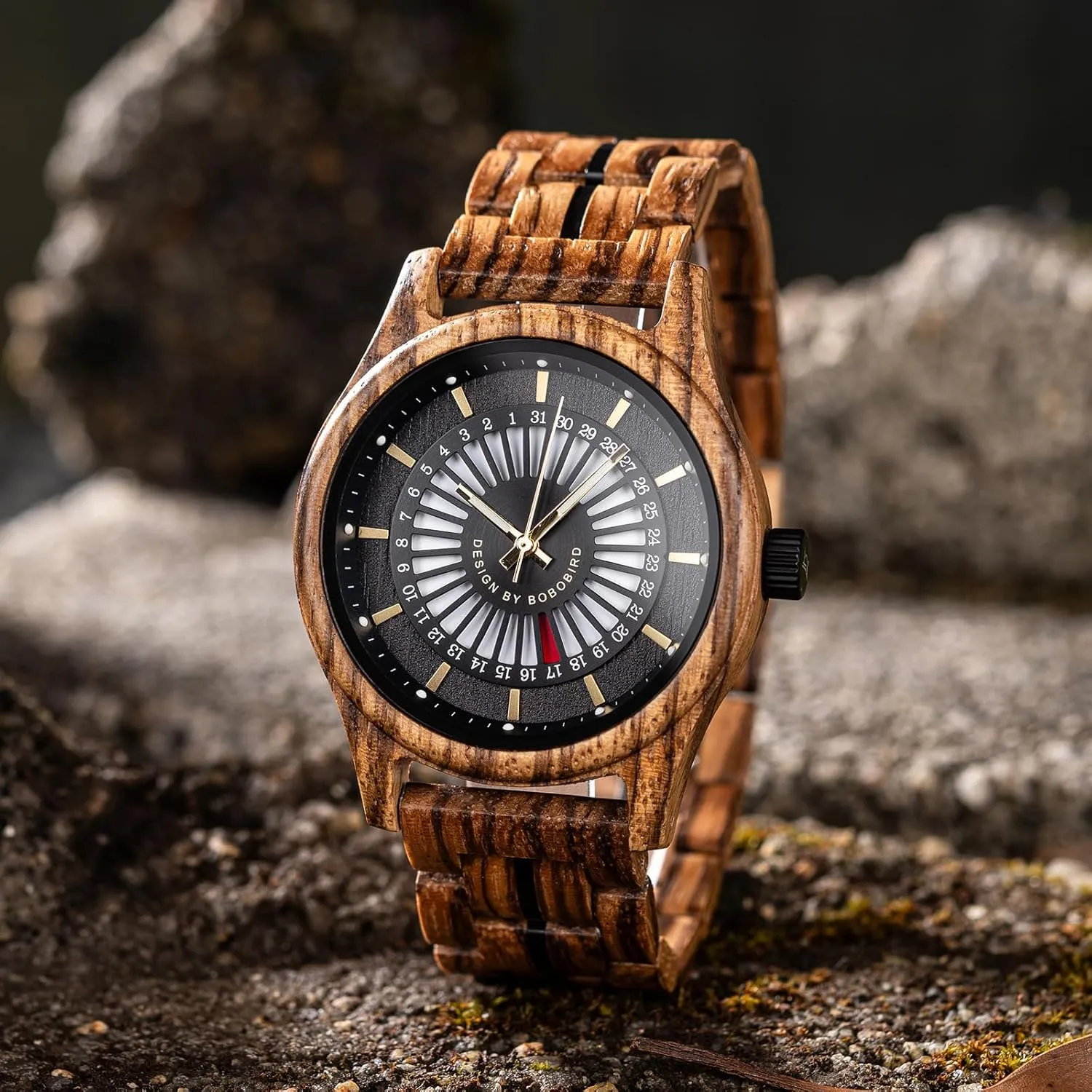 Stylish Minimalist Design Wood Band Watches BOBO BIRD Natural shopper preexist Wooden Watch Collection with Minimalis Date Display 