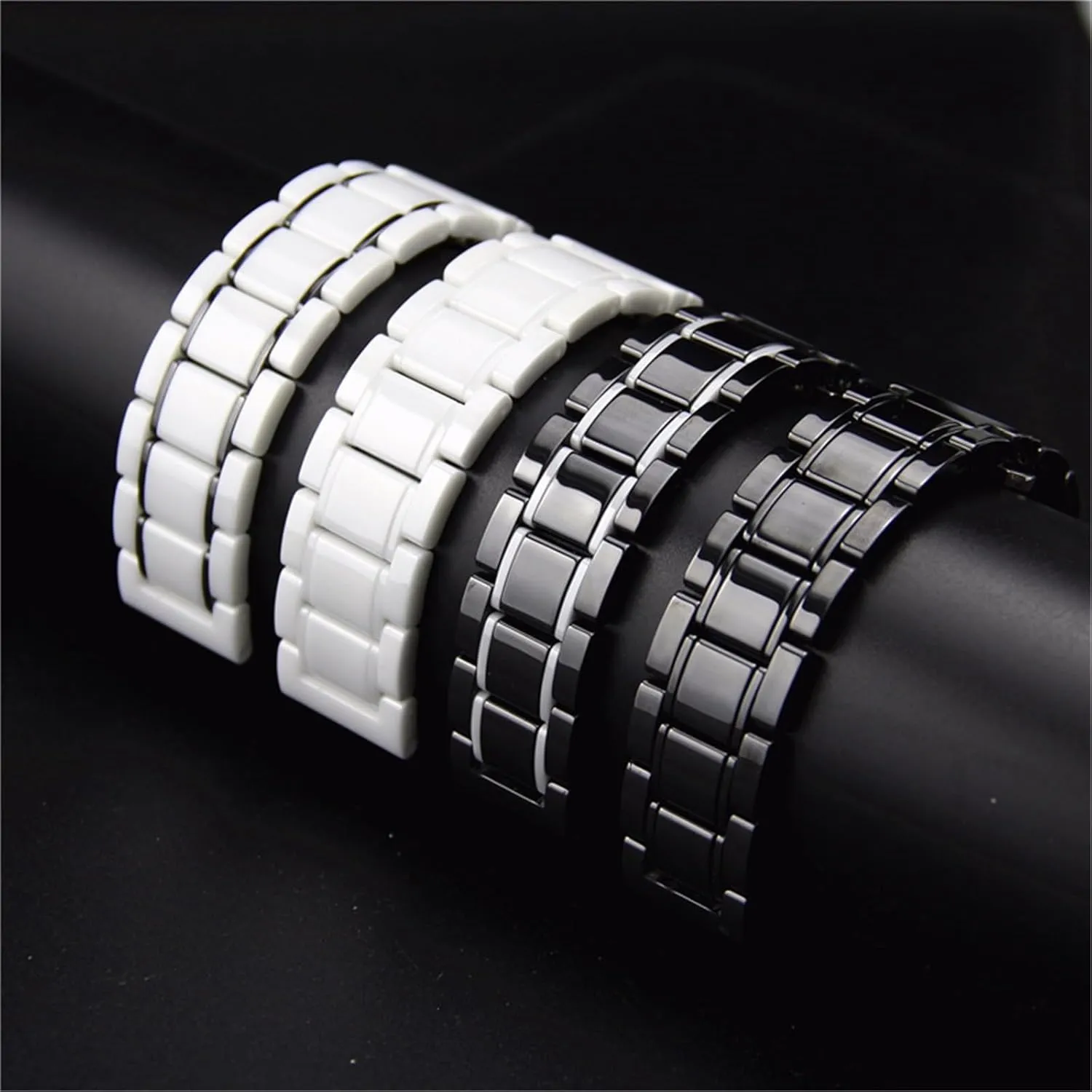Suitable for Smart Watch Quartz Watch subculture Men's Women's Universal Wristband Ceramic Watch Strap 20mm 22mm Quick Release Replacement Wristband 