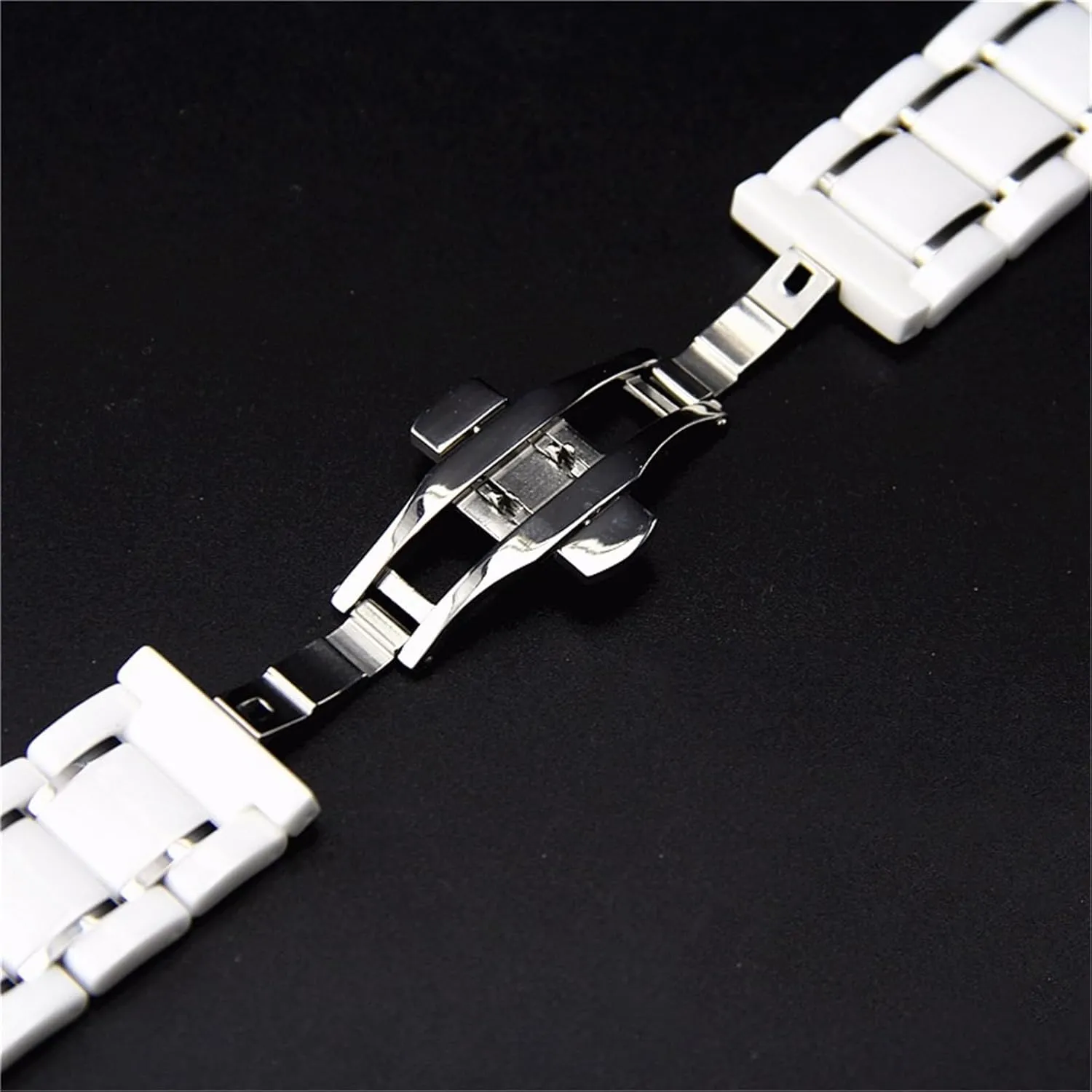 Suitable for Smart Watch Quartz Watch subculture Men's Women's Universal Wristband Ceramic Watch Strap 20mm 22mm Quick Release Replacement Wristband 