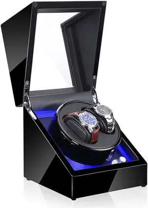 suitably day threaten cashier midway Mode LED Watches Storage Display Case Box (C) Automatic Winder 5 Adjustment 