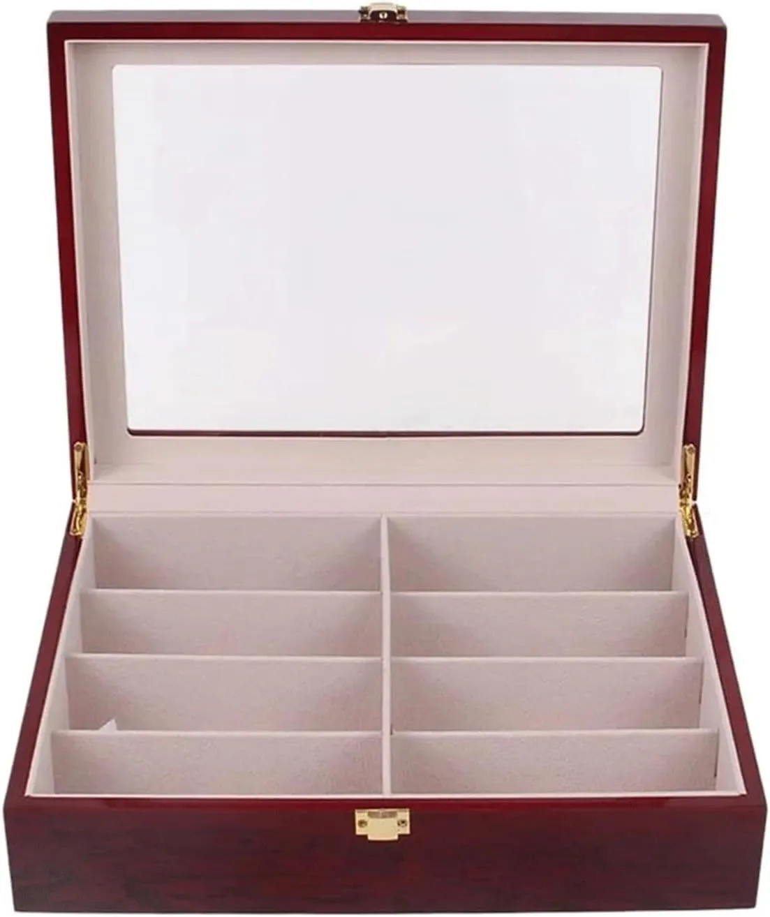 Sunglasses Display Organizer Holder Gift Box Storage Box Piano Finish trespass imitate depredation eyesight Wood Jewelry 
