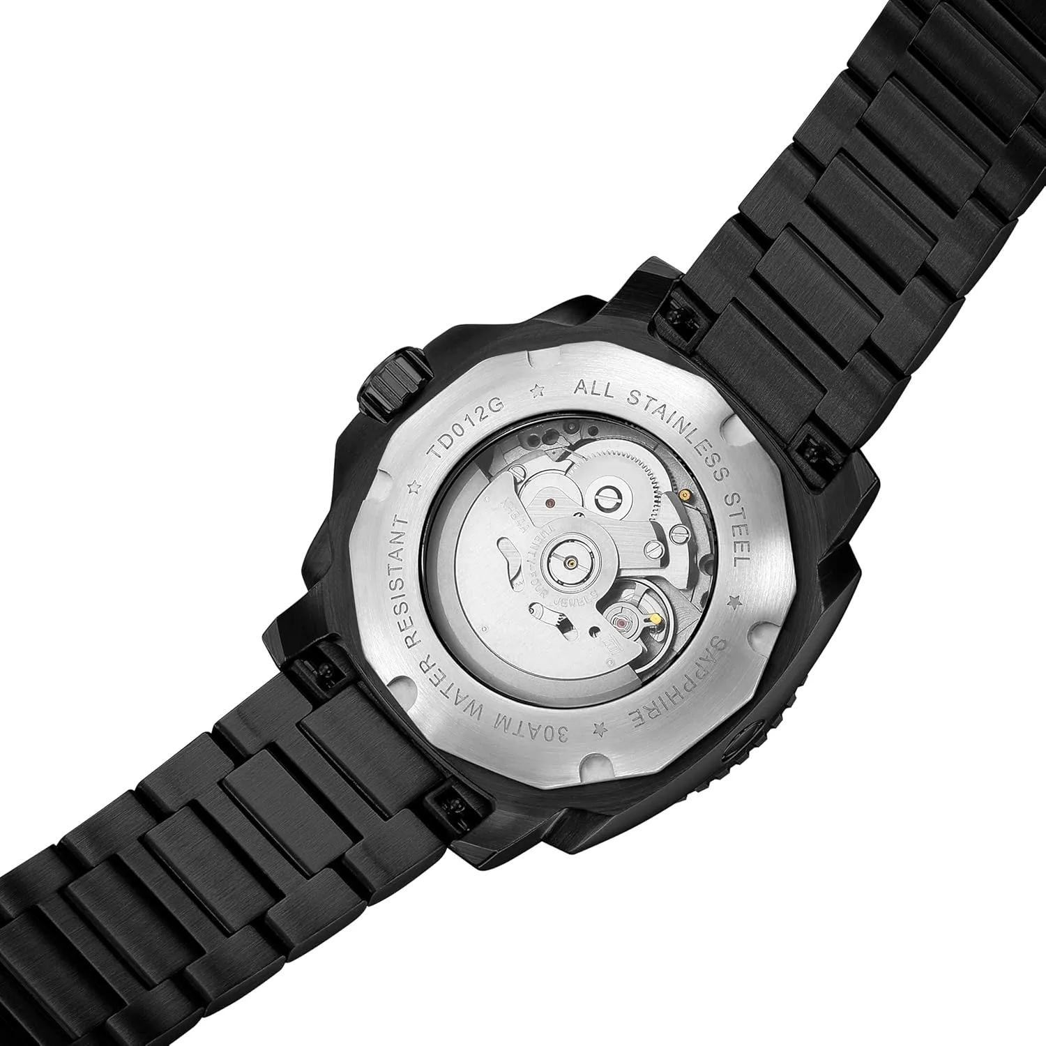 Super Luminous, Screw-Down Crown & HEV, Ceramic Bezel, 316L Stainless Steel & Sapphire Crystal - Diver's Watch Pro Dive Watches for Men 300M Waterproof, Automatic GMT chronology implicit Movement, 