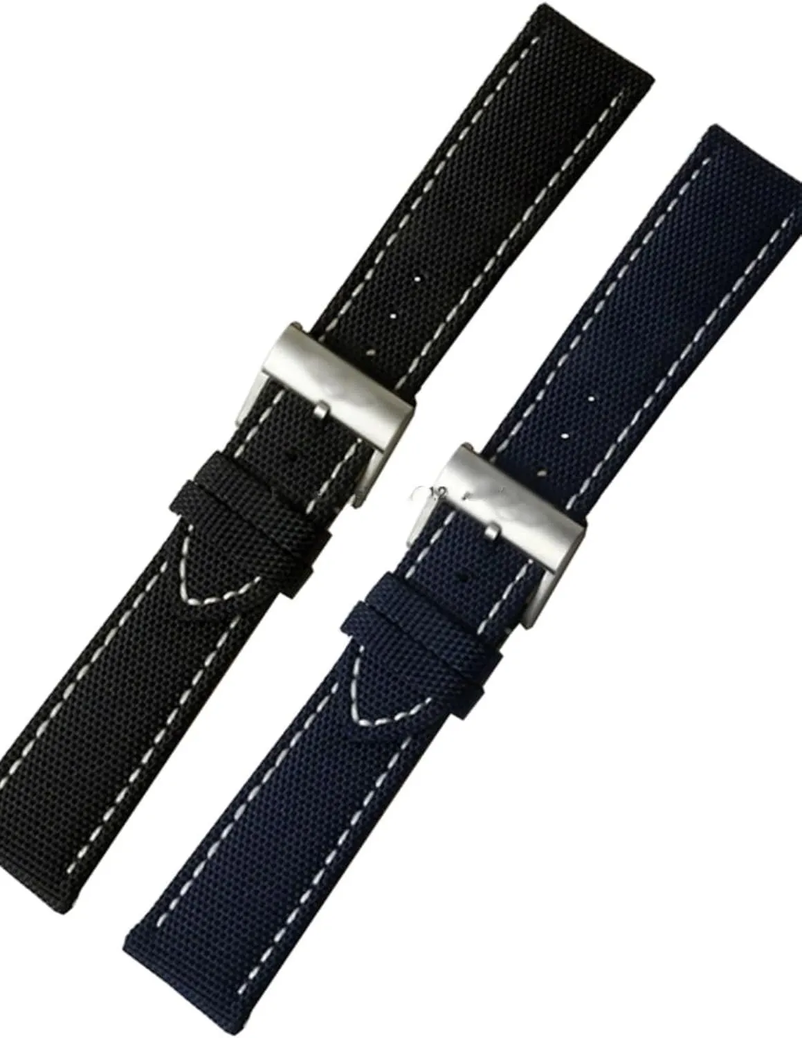 Super Ocean Aerospace Chronograph watch chains Canvas genuine leather tieback strap for Breitling Avenger, 