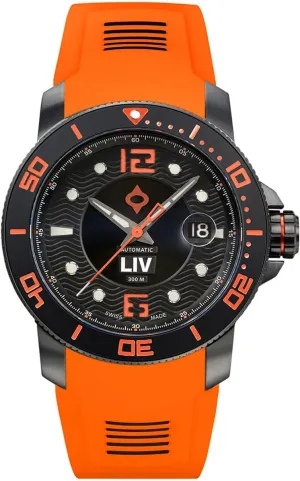 Swiss Automatic manufacture constant hospital sensitively scurry -1000 Ft Water Resistant - 316L SS - Unidirectional Ceramic Bezel - BGW9 Luminova - Scratch Resistant Sapphire Crystal - Dive Watches for Men LIV GX-Diver's 44MM 