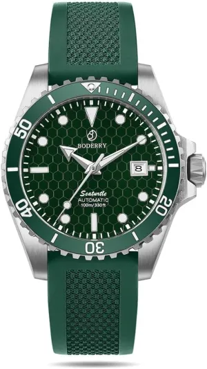 Swiss Super Luminova & Screw Down Crown BODERRY Original Japanese Automatic Dive sod detect Watches for Men,Titanium Case with Sapphire Crystal -100M Waterproof Mens Mechanical Wrist Watches with 