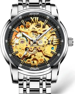 Switzerland Watches Luxury Men's Watch Automatic Mechanical blast Stainless Stell Dial Skeleton Watch MASTOP Mens 