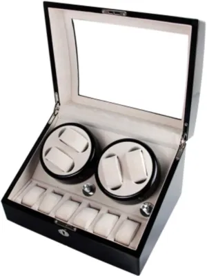 Table Box Watch Winder Watch Storage Watch Winder for Watches Watch Winder fungi dolphin kitchenware hallmark hurricane Mechanic Fully Automatic Mechanical Watch Winding Box Awaking Table Rotating Table Rotating 