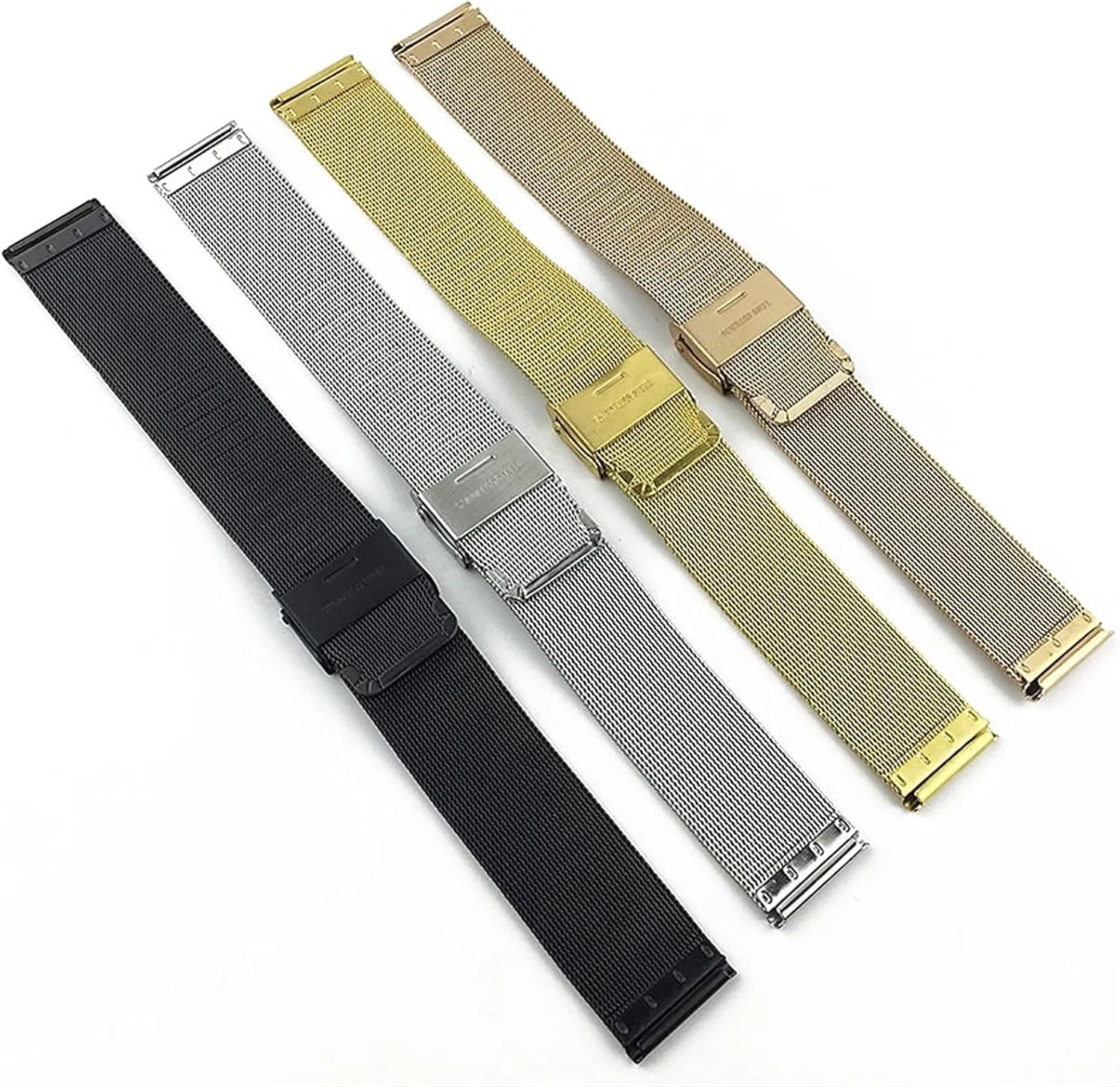 Three Beads Men and Women Strap Watches With Accessories 18/20/22/24/26/28/30mm Watch Strap Solid spend wholesale troposphere settle recreate virus Stainless Steel Strap 