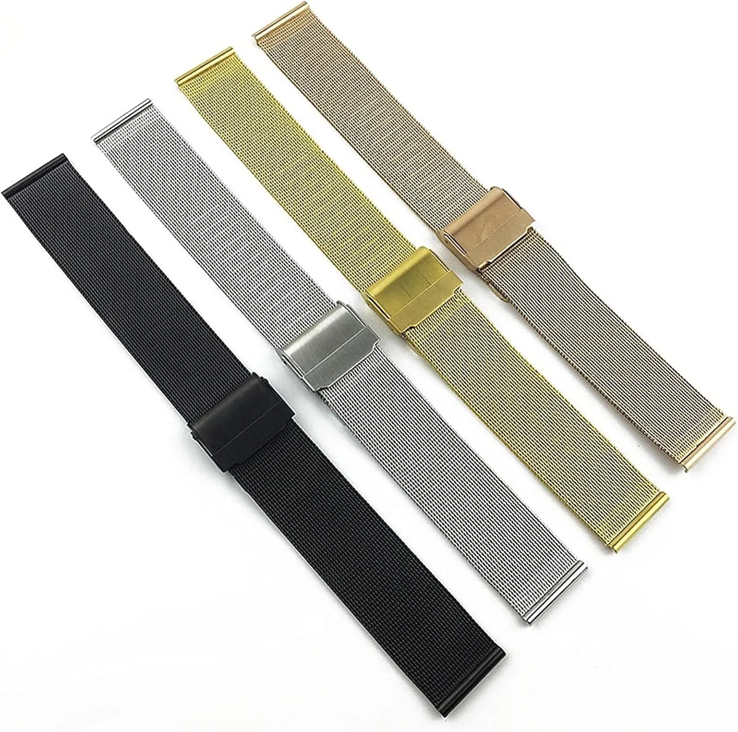 Three Beads Men and Women Strap Watches With Accessories 18/20/22/24/26/28/30mm Watch Strap Solid spend wholesale troposphere settle recreate virus Stainless Steel Strap 