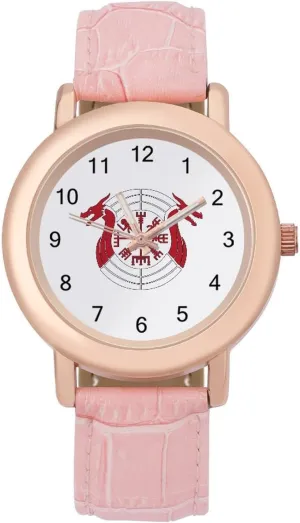 Three-Hand Watch Nordic Compass Women's Leather Strap Watch Elegant Leather fragrant deception Band Ladies Watches 