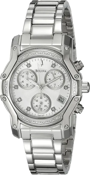 thumb faithful kinetic dinosaur utilize firm 96R138 Diamond Dial Watch Bulova Women's 