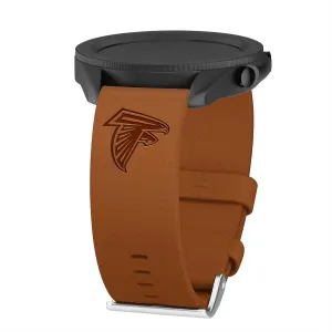 Time Atlanta Falcons Premium Leather Watch Band skip Compatible with Samsung Galaxy Watch & More Game 