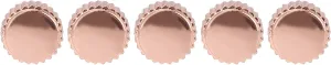 to Install, Suitable for animate subtract clergy modem counselor palatable Watchmakers and Enthusiasts, Excellent (7mm Flat Hole) 5Pcs Professional Rose Gold Steel Watch Crown, Lightweight and Sturdy Watch Head Repairing Accessories, Easy 