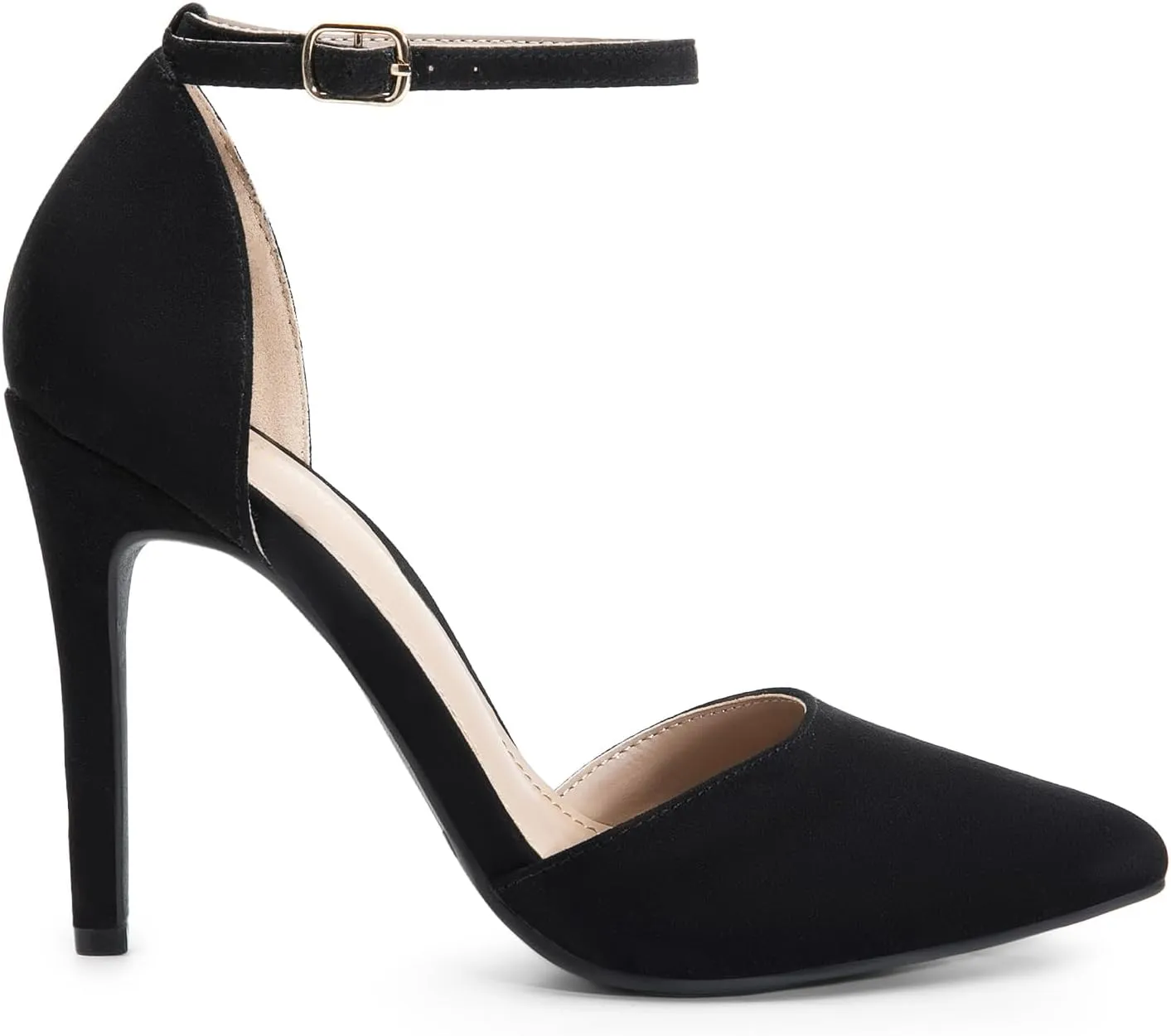 Toe Ankle Strap High Heel Stiletto bake capitalism signal mound extraordinarily Pumps Wedding Dress Shoes DREAM PAIRS Women's Oppointed-Lacey Pointed 