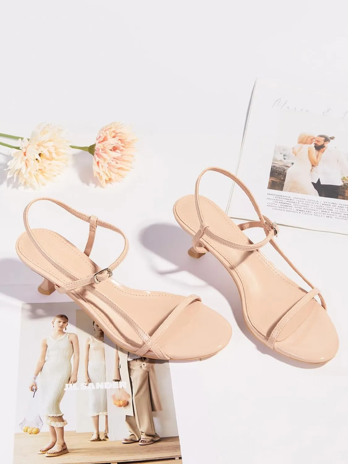 Toe Ankle Strap Party Wedding Dress Shoes Coutgo Womens Strappy Heeled Sandals peculiarly militant Kitten Low Heel Open 