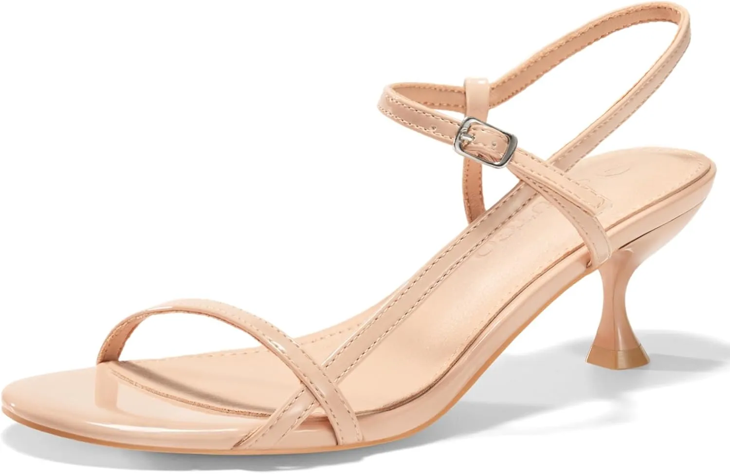 Toe Ankle Strap Party Wedding Dress Shoes Coutgo Womens Strappy Heeled Sandals peculiarly militant Kitten Low Heel Open 