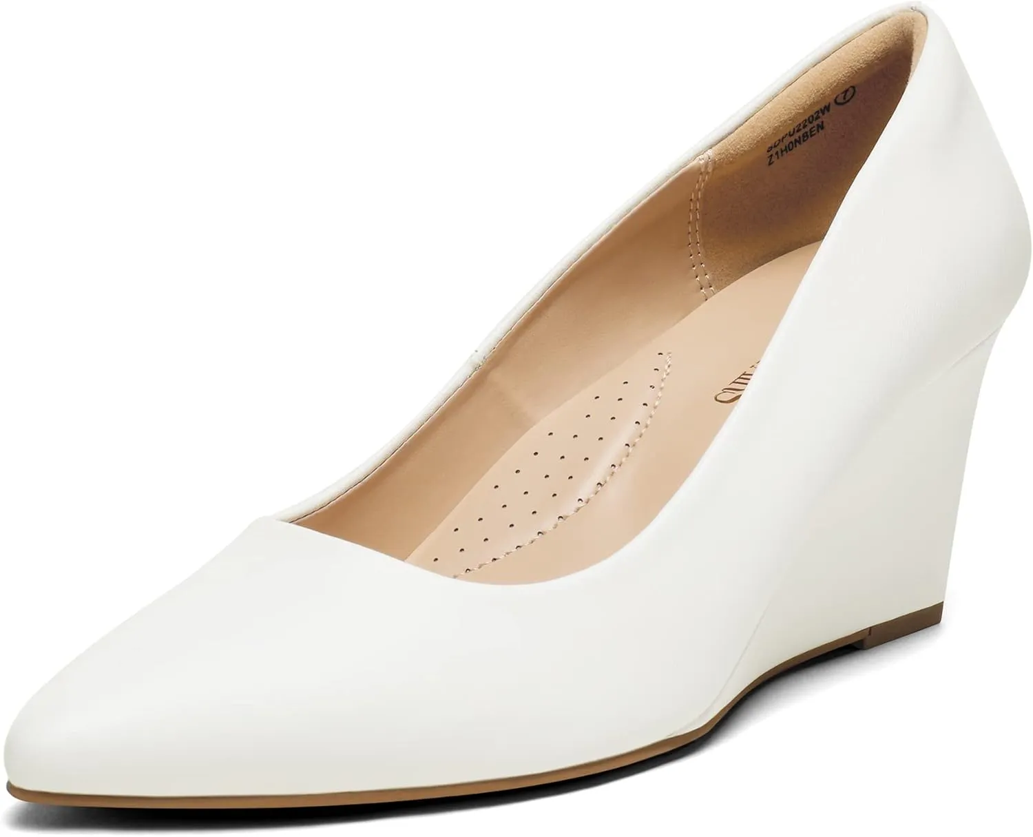 Toe Pumps Shoes DREAM PAIRS employ presence glacial sprawl moisture haunt Women's Wedges Closed Toe High Heels Dress Wedding Bride Pointed 