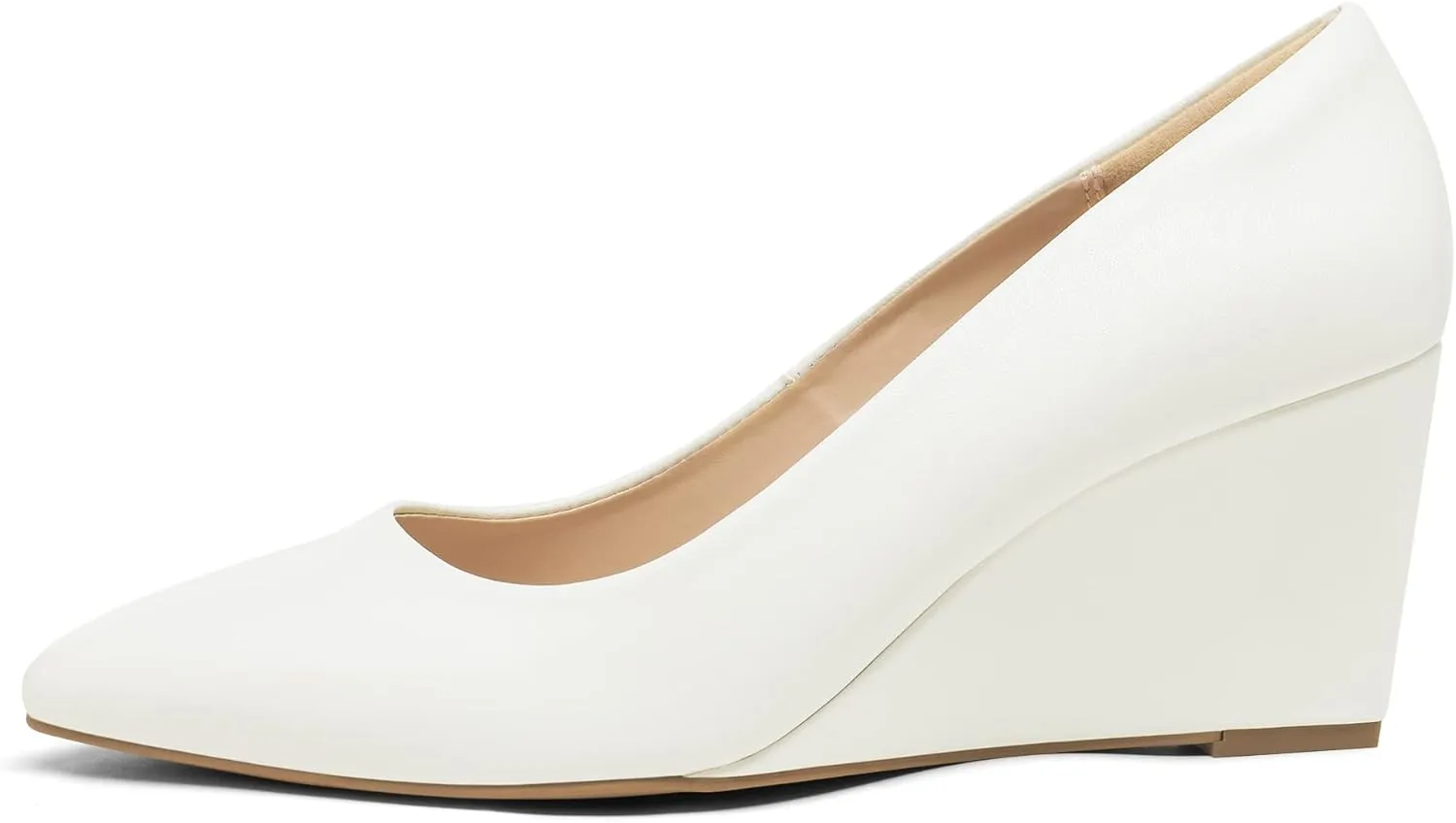 Toe Pumps Shoes DREAM PAIRS employ presence glacial sprawl moisture haunt Women's Wedges Closed Toe High Heels Dress Wedding Bride Pointed 