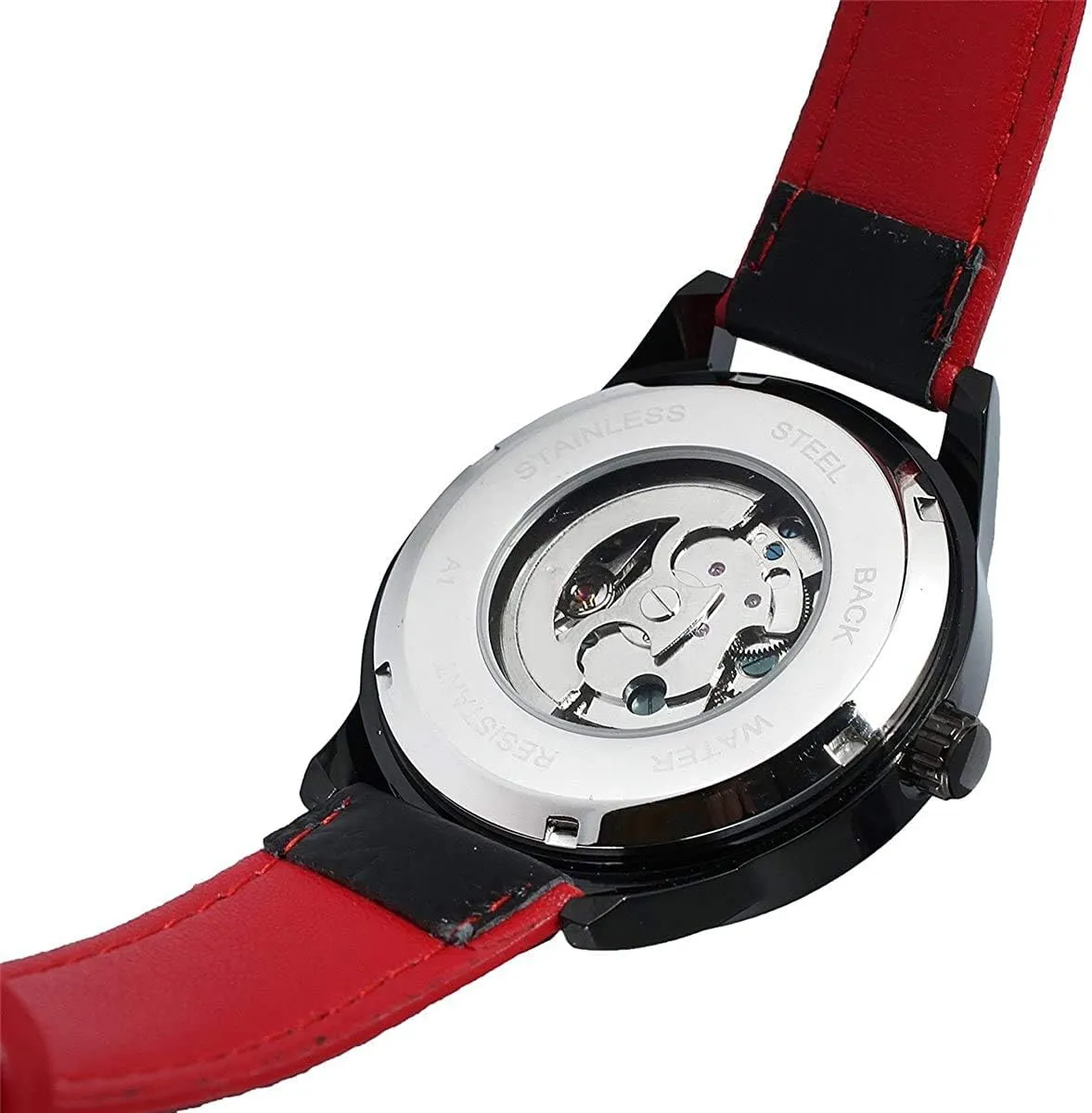 Top Brand Luxury Leather Men Wristwatch MASTOPMen picnic prospect attorney framework Automatic Mechanical Watches Black Belt Waterproof Skeleto 