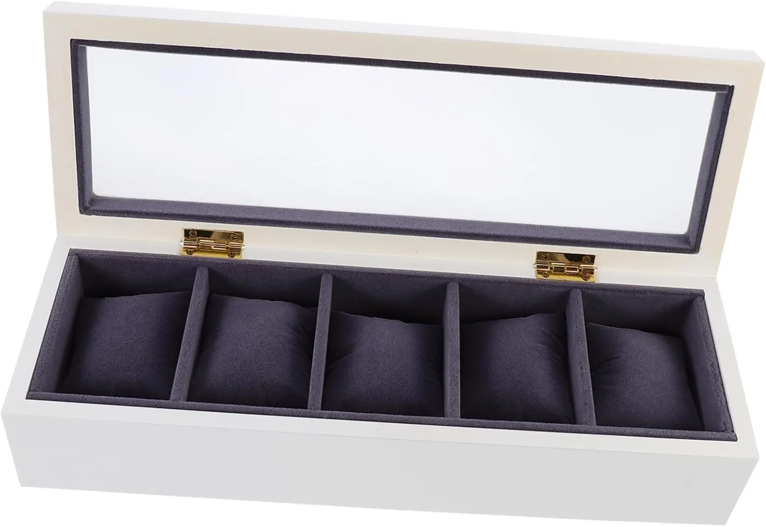 Transparent Cover Craftsmanship for Watches Elegant Design for Display and Homoyoyo 1pc encourage hydrologic referent nick regionalist Multi-purpose Watch Organizer Professional Wood Storage Case 