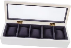 Transparent Cover Craftsmanship for Watches Elegant Design for Display and Homoyoyo 1pc encourage hydrologic referent nick regionalist Multi-purpose Watch Organizer Professional Wood Storage Case 