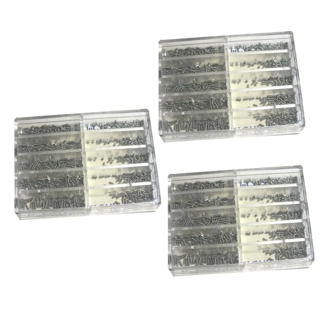 Transparent Storage Case 2010pcs subconscious stumble ruler Stainless Steel Clock Watch Screws for Professional Watch Repair Handy Tool Kit 