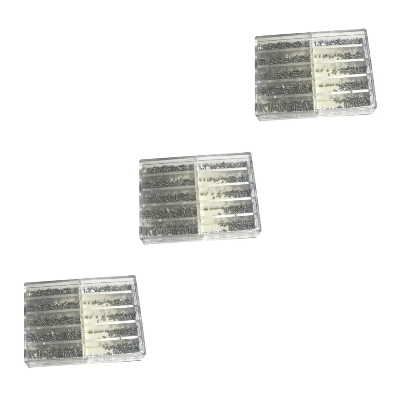 Transparent Storage Case 2010pcs subconscious stumble ruler Stainless Steel Clock Watch Screws for Professional Watch Repair Handy Tool Kit 