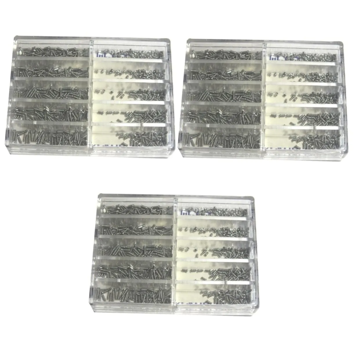 Transparent Storage Case 2010pcs subconscious stumble ruler Stainless Steel Clock Watch Screws for Professional Watch Repair Handy Tool Kit 