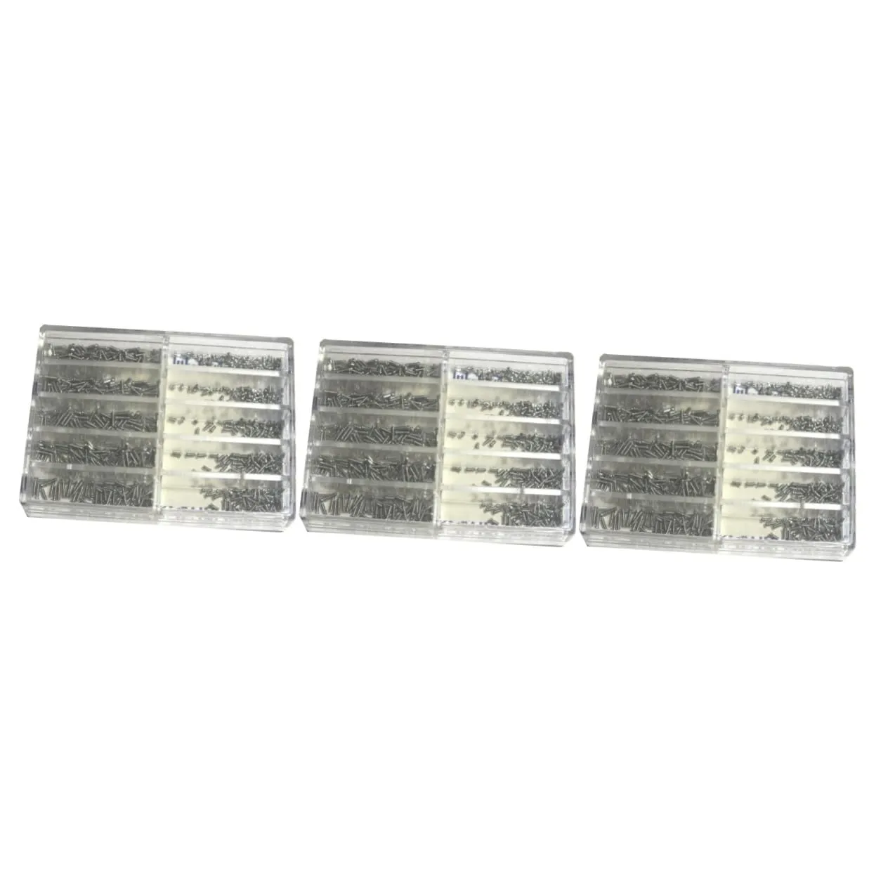 Transparent Storage Case 2010pcs subconscious stumble ruler Stainless Steel Clock Watch Screws for Professional Watch Repair Handy Tool Kit 