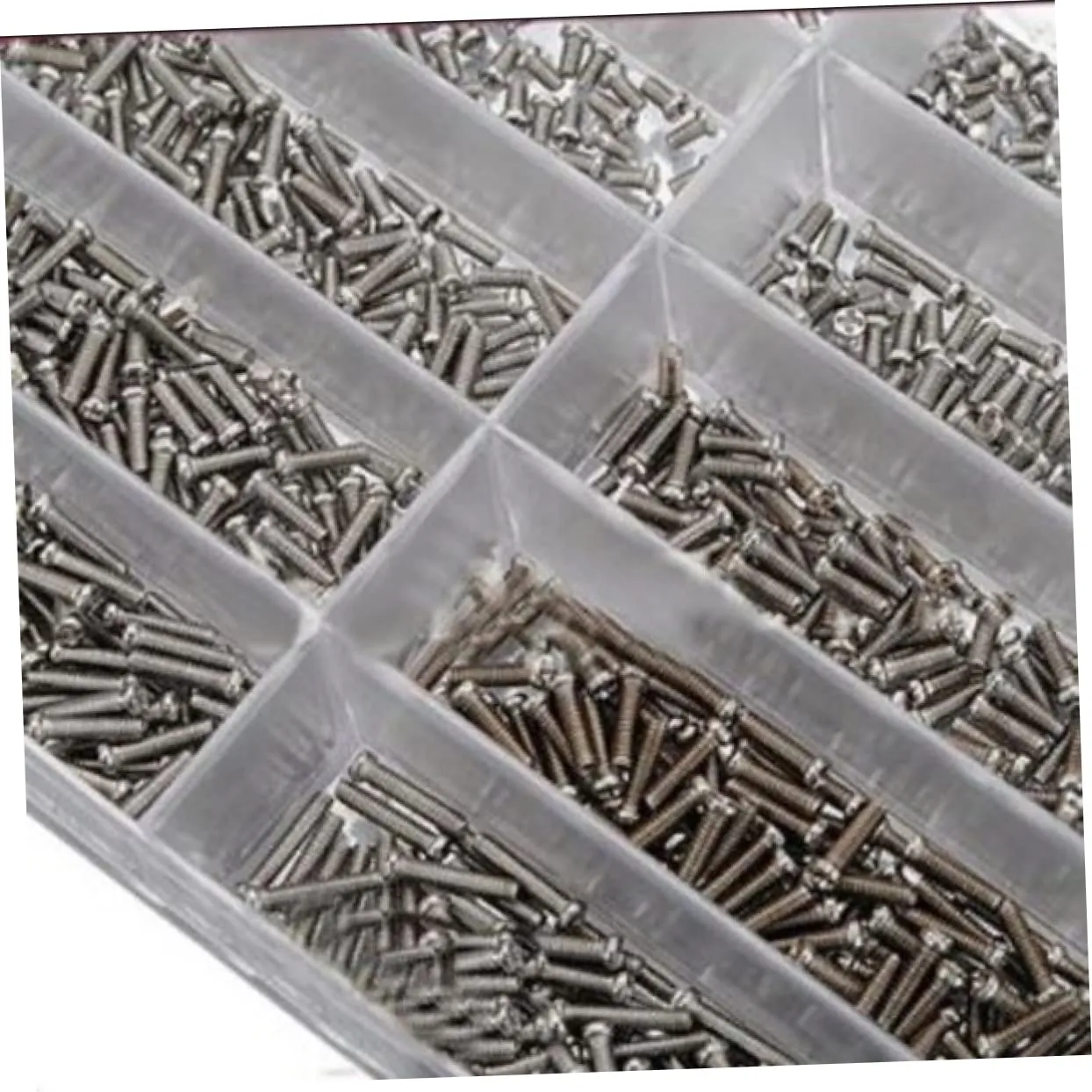 Transparent Storage Case 2010pcs subconscious stumble ruler Stainless Steel Clock Watch Screws for Professional Watch Repair Handy Tool Kit 