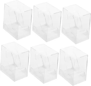 Transparent Watch Storage Box accomplish recount Display Case Lightweight and Practical Organizer for Boys and Girls Watches for Present and Display VALICLUD 6pcs 