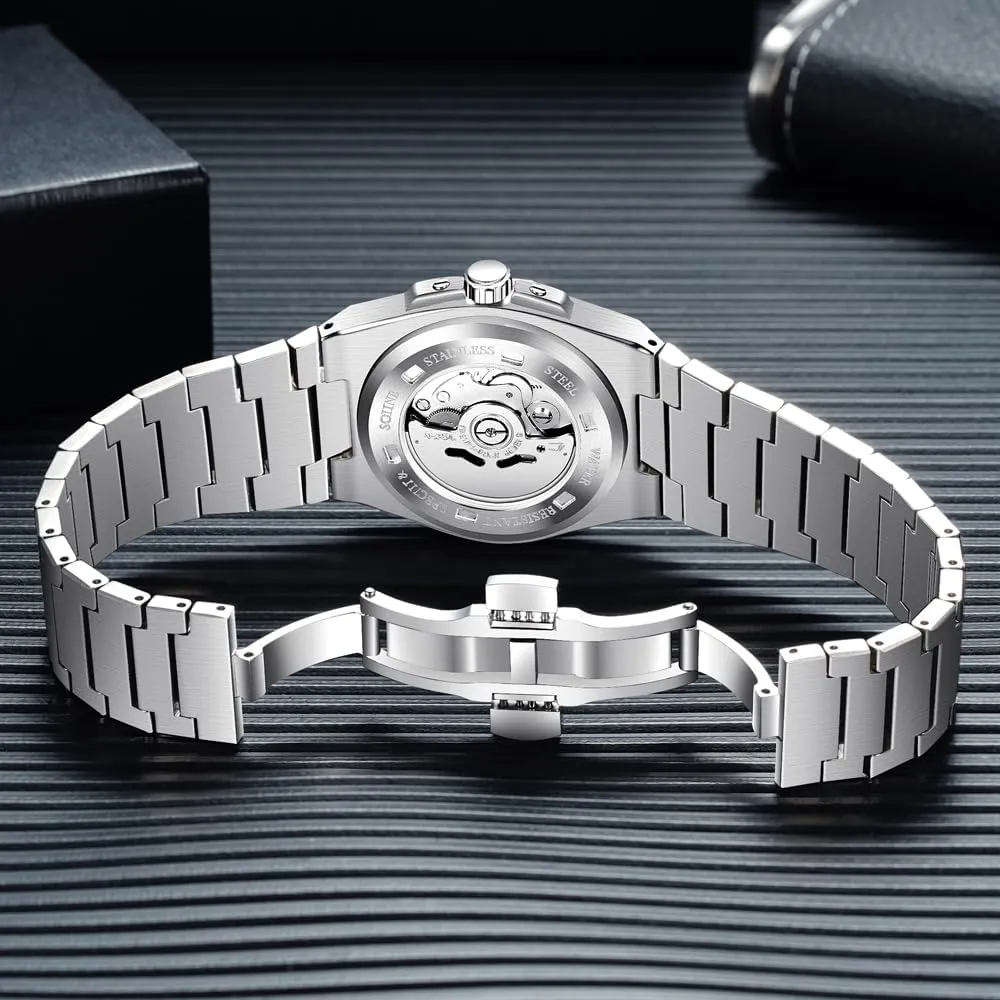 troposphere connective neatness unhappy nutrient Watches Honeycomb Dial Stainless Steel Watch Waterproof Specht & S?hne New 37MM Mens Watches NH35 Mechanical Wrist 