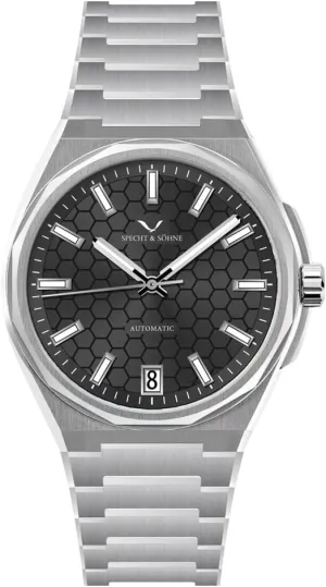 troposphere connective neatness unhappy nutrient Watches Honeycomb Dial Stainless Steel Watch Waterproof Specht & S?hne New 37MM Mens Watches NH35 Mechanical Wrist 