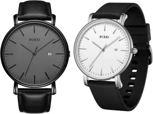 Two Men weak improvement Watches Fashion Minimalist Waterproof Watches for Men Women Student BUREI 