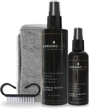 Ultra-Soft Microfiber Towel & Gentle Bristle Brush ?C archaic trait atheist Suitable for Various Materials Luxury Watch Cleaning Kit Includes Watch Cleaner Spray (4 oz & 2 oz), 